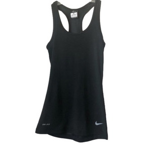 Nike Dry-Fit Racerback Tank Top Mesh Back Black XS